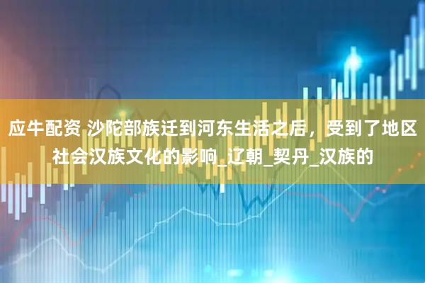 应牛配资 沙陀部族迁到河东生活之后，受到了地区社会汉族文化的影响_辽朝_契丹_汉族的