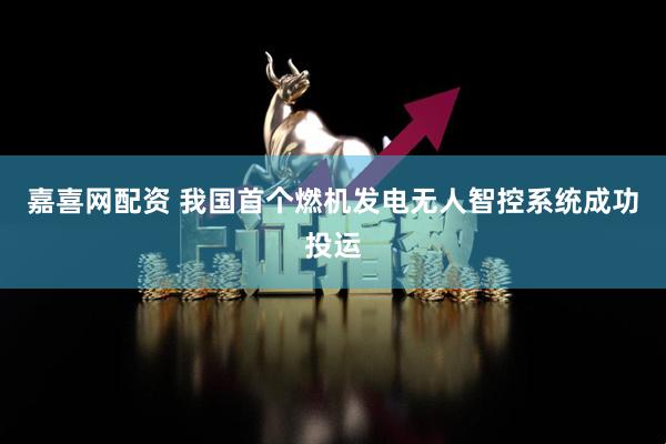 嘉喜网配资 我国首个燃机发电无人智控系统成功投运